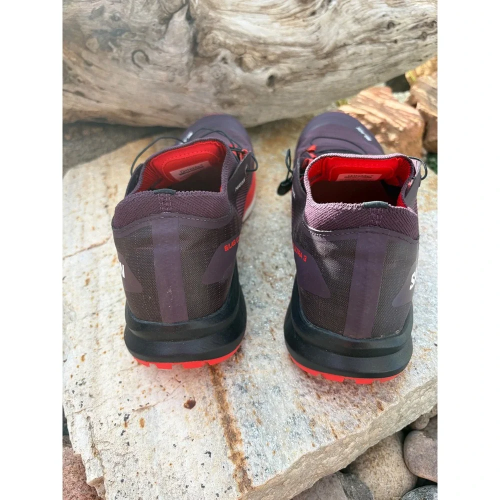 Salomon S/Lab Ultra 3 Maverick Red Trail Running Shoes Mens 12 Womens 13 471888 - Picture 6 of 14